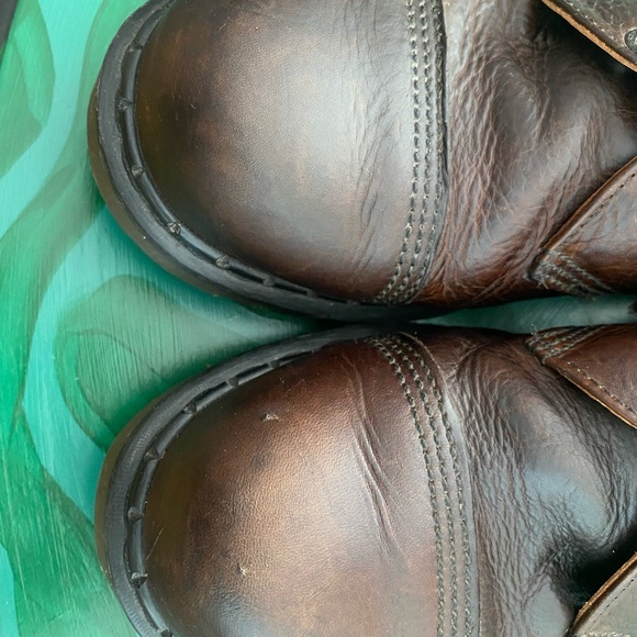 Vintage Dr Martens Made in England 8266 Cap Toe Mens Shoe Brown - Picture 6 of 6